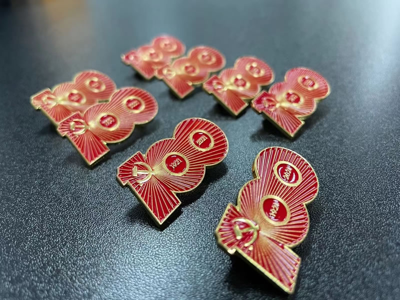 北京建党100周年徽章