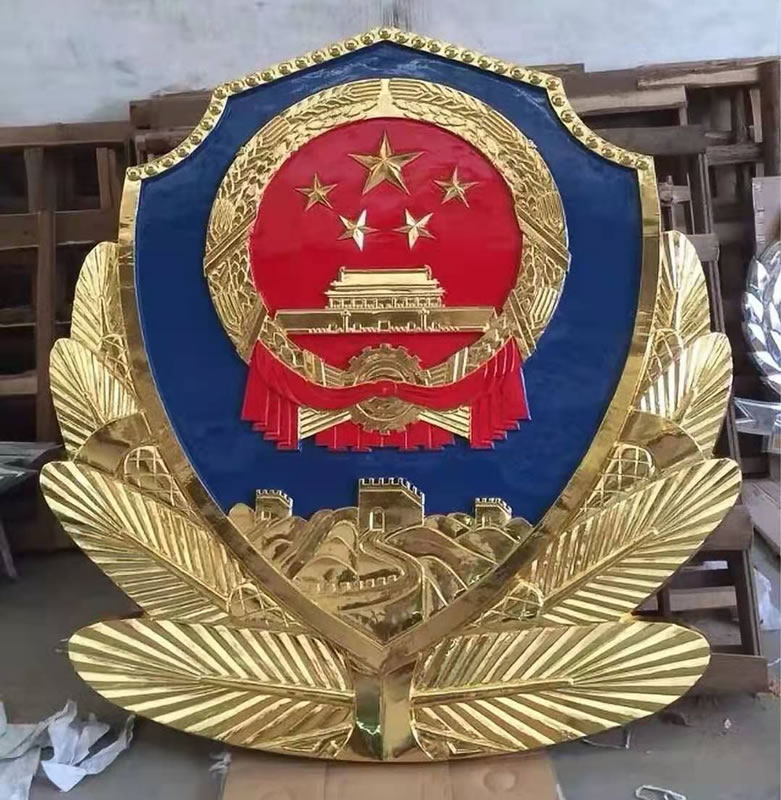 北京烤漆警徽制作